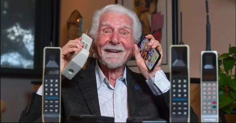 Martin Cooper của Motorola thường được ghi nhận với cuộc gọi điện thoại di động cầm tay đầu tiên năm 1973.