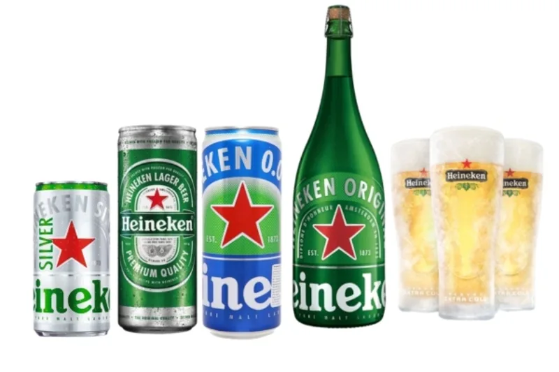 Heineken có nhiều dòng sản phẩm phù hợp với các nhu cầu sử dụng khác nhau.