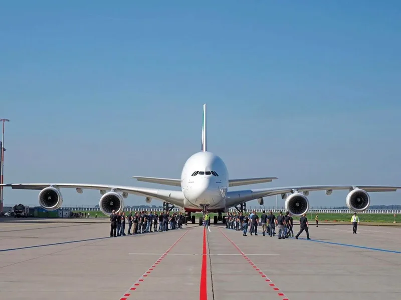 Airbus A380 – Gã khổng lồ hai tầng thuộc phân khúc máy bay thương mại chở khách.