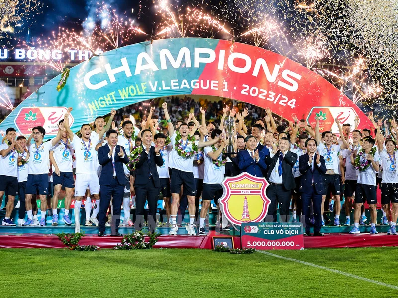 Câu lạc bộ bóng đá Nam Định có 3 lần vô địch VLeague