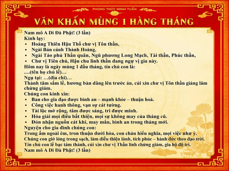 Những câu hỏi thường gặp giúp người mới hiểu rõ hơn về thời gian, lễ vật và cách thực hiện nghi thức cúng mùng 1.