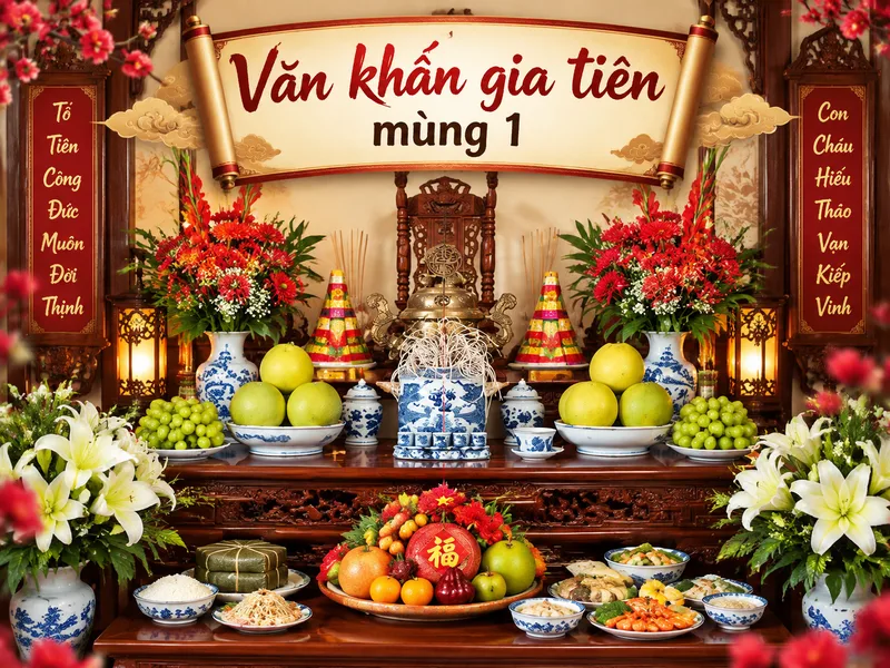 Văn khấn gia tiên mùng 1 thể hiện lòng tưởng nhớ tổ tiên, sự biết ơn nguồn cội và mong cầu bình an trong gia đình.