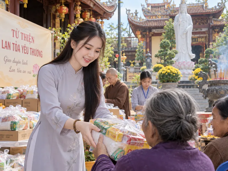Lời khấn ý nghĩa hơn khi đi cùng việc thiện và hành động tích cực